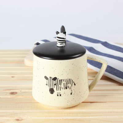 Taza de Cerámica Artesanal con Jirafa Kawaii Dibujada a Mano - Image 16