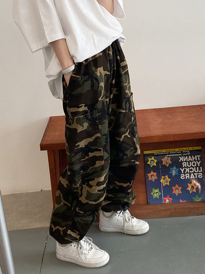 Pantalones de Trabajo Camuflaje Mujer Corte Recto Holgado - Image 19