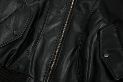 Chaqueta de Cuero PU y Algodón - Estilo Urbano Minimalista para Invierno - Image 11