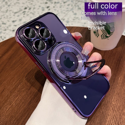 Funda Magnética iPhone 15 con Soporte Invisible - Protección Transparente y Elegante - Image 3