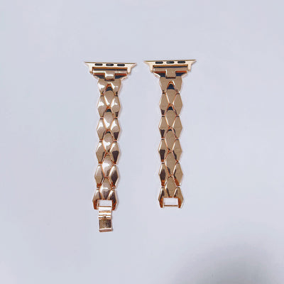 Correa Metálica de Acero Inoxidable con Eslabones de Diamante - Image 17