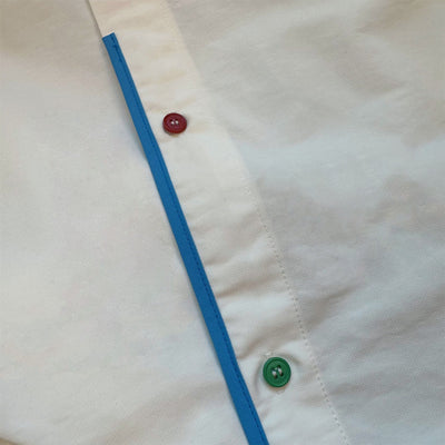 Camisa Suelta con Bolsillos de Contraste para Hombre y Mujer - Image 13