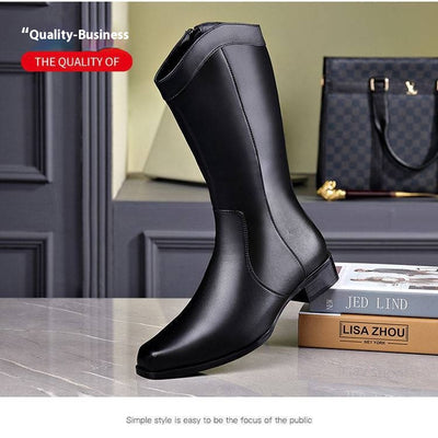 Botas Ejecutivas de Cuero con Punta Afilada para Hombre - Image 8
