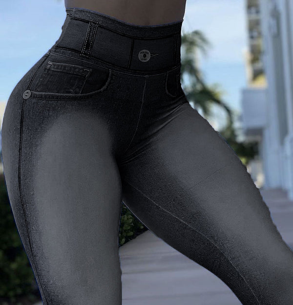 Pantalón Casual Cintura Alta Camuflaje con Botones y Costuras Decorativas - Image 6