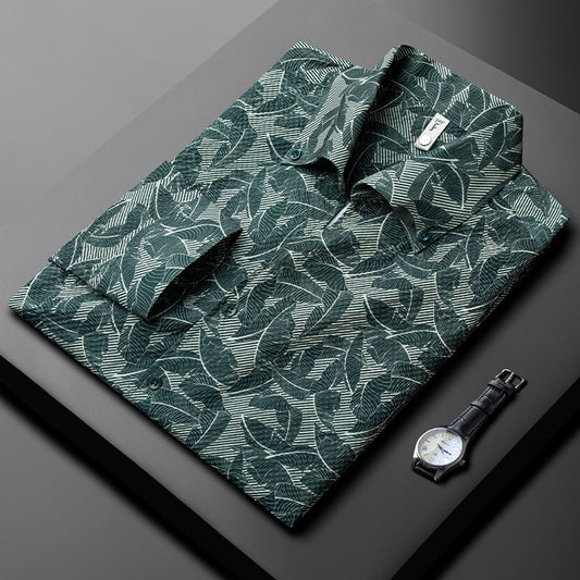 Camisa Hawaiana Casual de Manga Larga Ligera para Hombre - Image 2