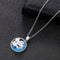 Baiyun necklace resin time gemstone clavicle chain Round Plateado
