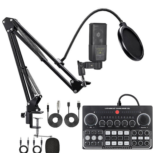 Kit Profesional de Micrófono Condensador con Tarjeta de Sonido - Image 11