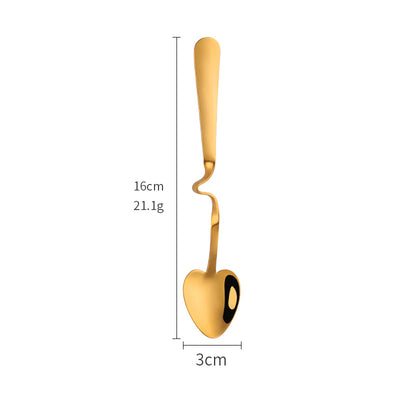 Cucharilla Colgante en Forma de Corazón Acero Inoxidable - Image 11