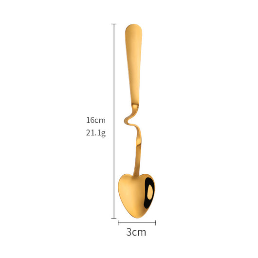 Cucharilla Colgante en Forma de Corazón Acero Inoxidable - Image 11