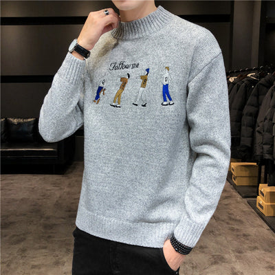 Suéter Holgado de Cuello Redondo para Jóvenes - Perfecto para Invierno - Image 13