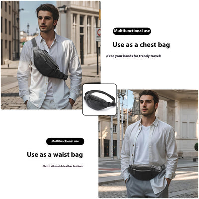 Bolsa Mensajero de Cuero Genuino para Hombre - Piel de Vaca Premium Multifuncional - Image 2