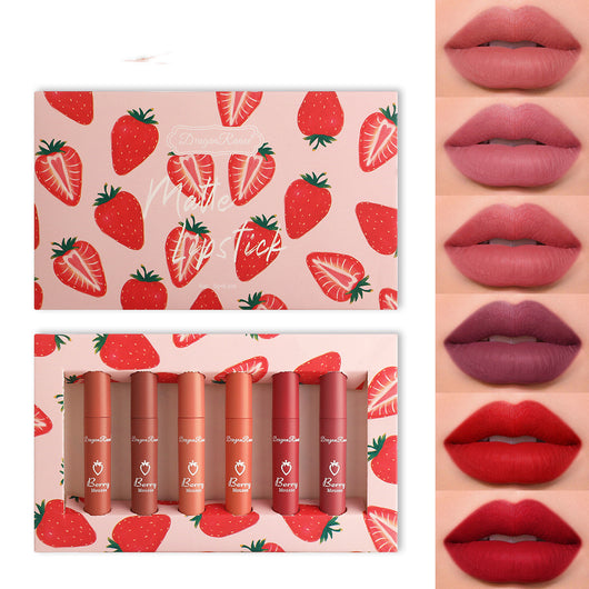 Set de 6 Brillos Labiales Sabor Fresa con Fórmula Antiadherente - Image 9