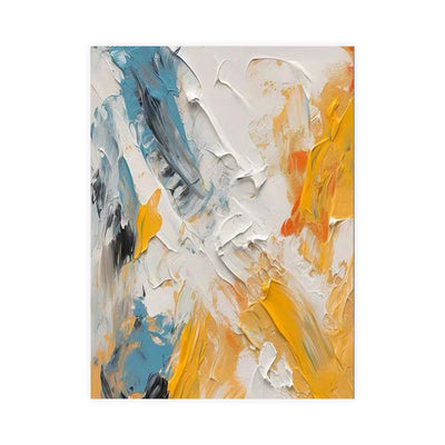 Cuadro Abstracto al Óleo Pintado a Mano sin Marco para Sala Moderna - Image 5