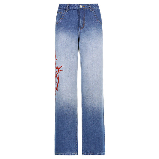 Jeans Skinny Retro Degradado Lavado Mujer