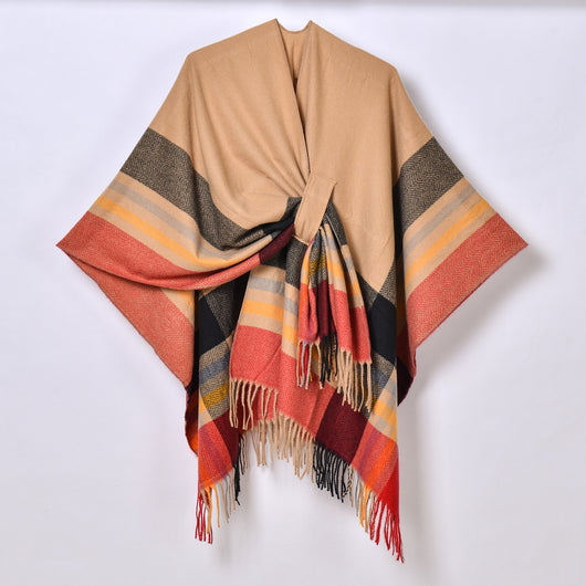 Chal con Borlas y Diseño Escocés Jacquard - Image 32