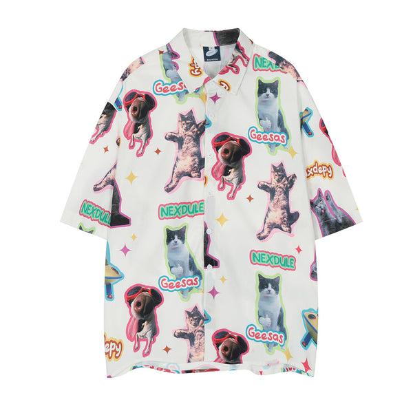 Playera Estampada con Diseño Cartoon para Hombre