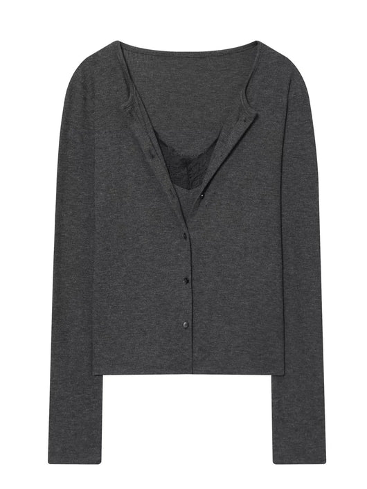 Blusa Base Layer Efecto Dos Piezas con Encaje - Image 17