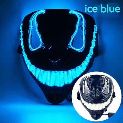 Máscara LED Luminosa de Horror para Fiestas de Baile Halloween - Image 11