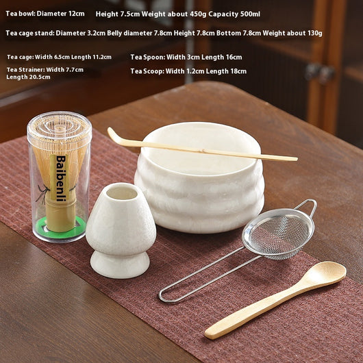 Juego de Té Matcha Kung Fu Estilo Japonés con Acabado Cristalino - Image 15