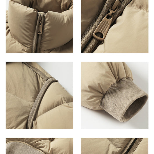 Abrigo de Invierno con Cuello Mao Grueso y Elegante - Image 11