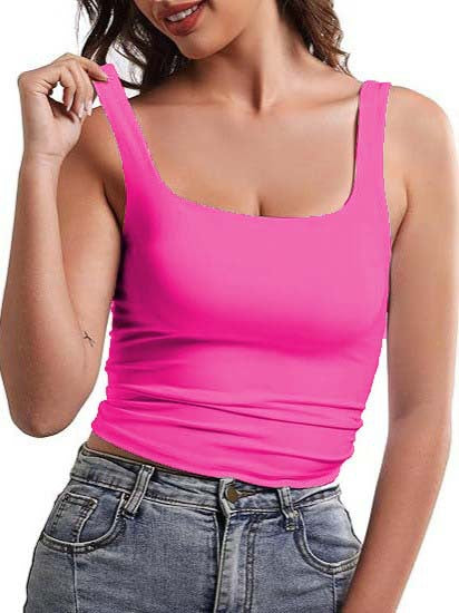 Blusa Espalda Descubierta con Cuello Cuadrado sin Mangas - Image 10