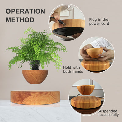 Maceta Flotante Magnética - Adorno Decorativo Moderno para Escritorio - Image 3