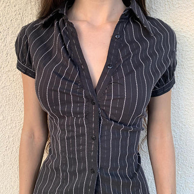 Blusa Rayada Estilo Americano para Mujer - Image 18