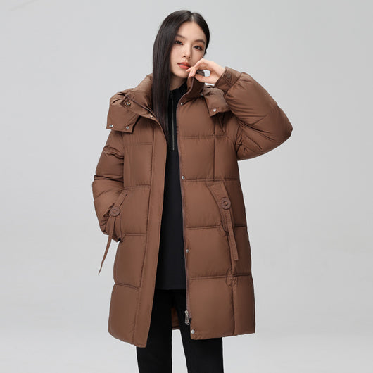 Abrigo Acolchado de Algodón Talla Grande para Mujer