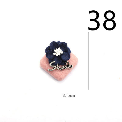Diadema de Flores de Tela con Base Adhesiva para Hacer a Mano - Image 30