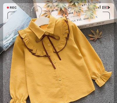 Camisa Infantil a Rayas con Cuello Solapa - Primavera y Otoño - Image 6
