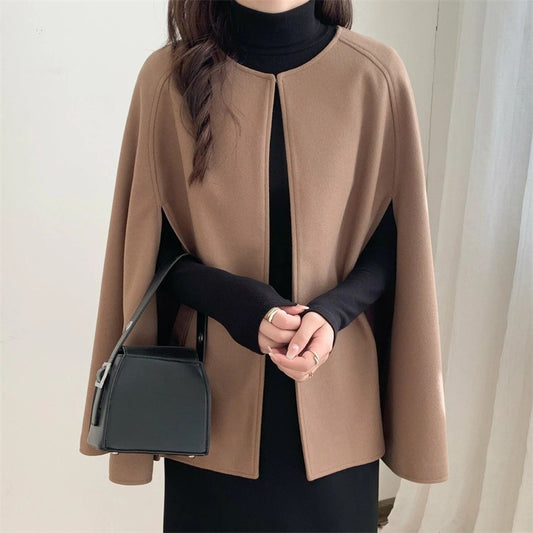 Abrigo de Lana para Mujer - Capa Versátil Otoño