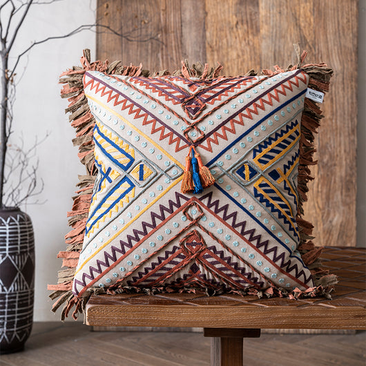 Almohada de Cintura de Algodón Premium Tejida a Mano - Image 22