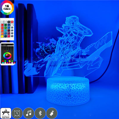 Lámpara 3D LED Ashe - Iluminación Nocturna Heroica - Image 12