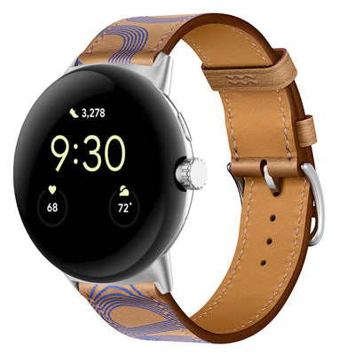 Correa de Cuero PU Bicolor para Google Watch - Estilo y Durabilidad - Image 48