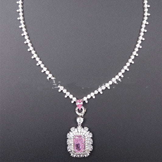 Collar de Plata S925 con Circonita Cúbica para Mujer