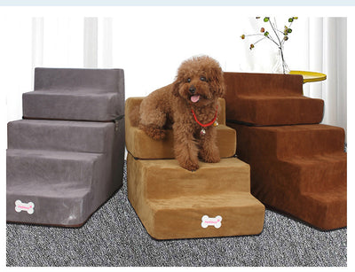 Escaleras para Mascotas - Rampa de 3 Escalones con Cama Integrada para Perros y Gatos - Image 11