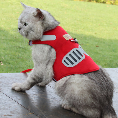 Arnés de Gamuza Suave para Gato con Correa de Tracción - Image 5