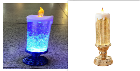 Vela LED Recargable con Cambio de Color y Brillo Glitter - Decoración Resistente al Agua - Image 34