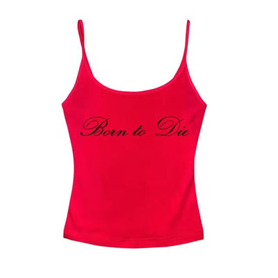 Top Corto sin Mangas con Estampado de Letras en Encaje - Image 15