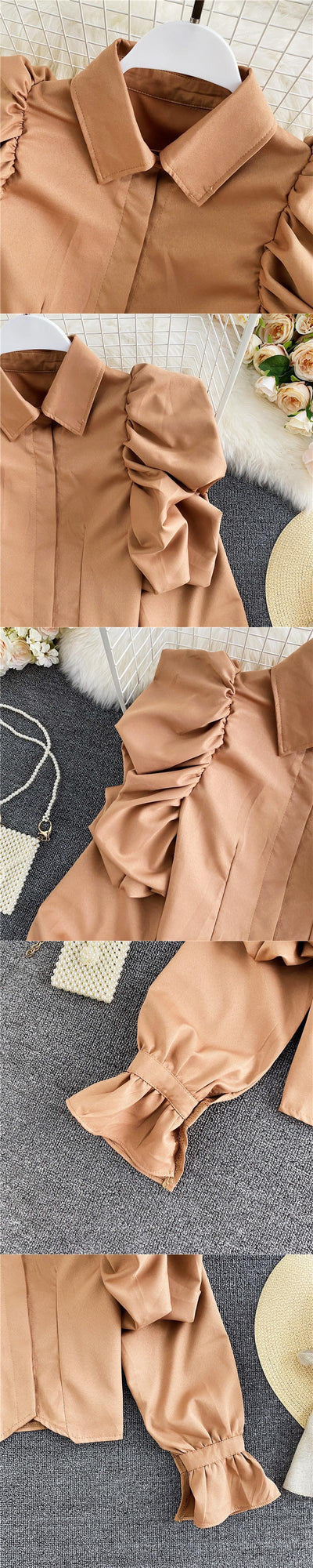Blusa Retro Elegante con Mangas Abullonadas - Image 15