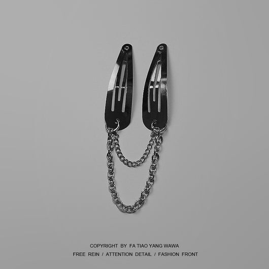 Cadena de Pasador Tipo Relojería Negro Elegante - Image 2