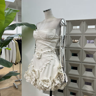 Vestido Corset Floral 3D Artesanal con Cintura Ajustable - Image 2