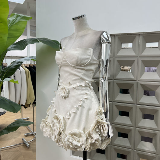 Vestido Corset Floral 3D Artesanal con Cintura Ajustable - Image 2