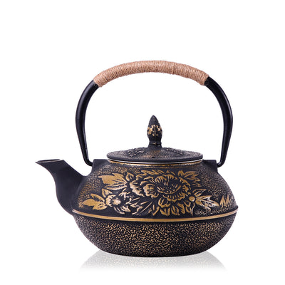 Tetera de Hierro Fundido Peonía - Juego de Té Tradicional - Image 10