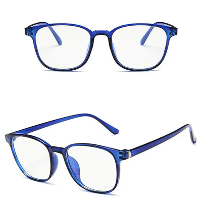 Vintage tortoiseshell anti-blue light flat glasses with a full-frame design, suitable for unisex wear. - Image 16