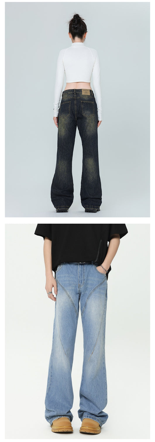 Jeans Slim Ajustado Vintage Lavado Americano - Image 11