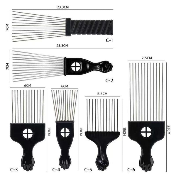 Peine de Acero Portátil para Hombre - Diseño Profesional
