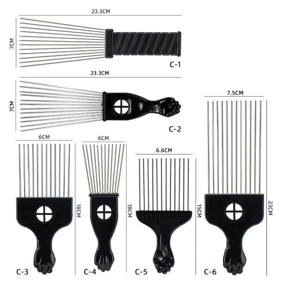 Peine de Acero Portátil para Hombre - Diseño Profesional