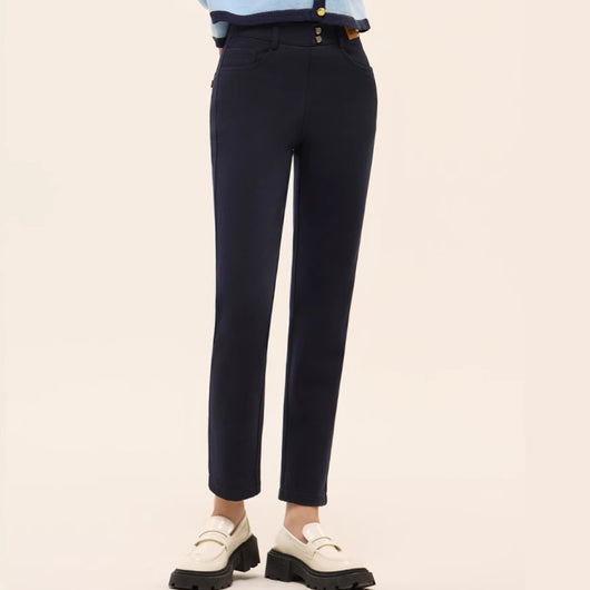 Pantalones Pitillo Denim Térmico Forrado - Estilo Urbano Cálido - Image 3