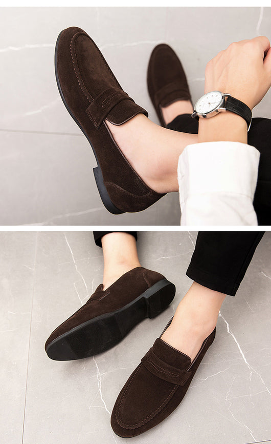 Zapatos Casuales de Ante para Hombre - Slip-on Cómodos de Cuero - Image 19